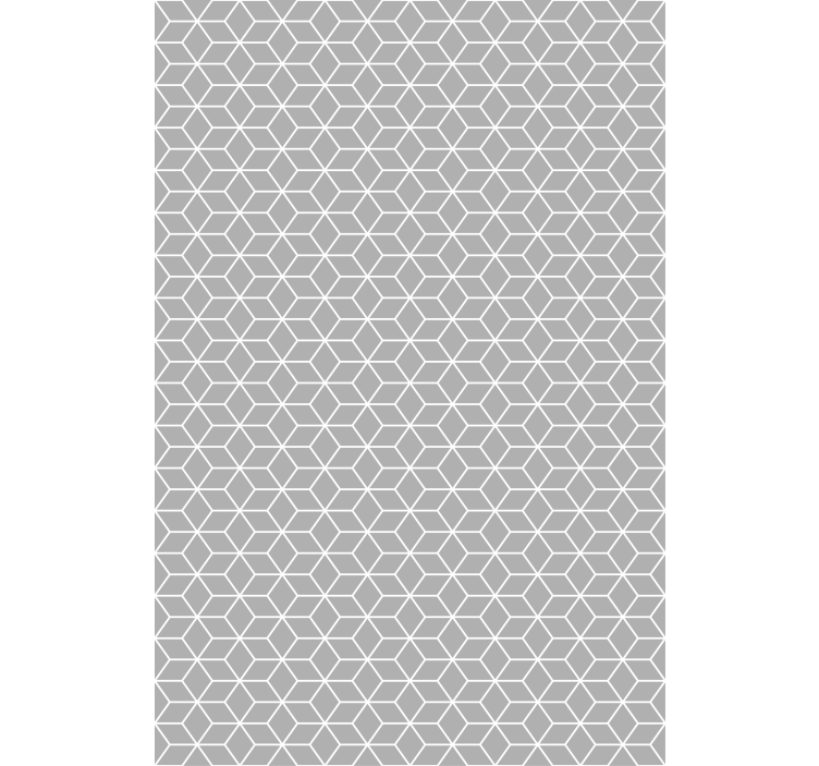 Pattern roller blind hexagonal grey design - TenStickers