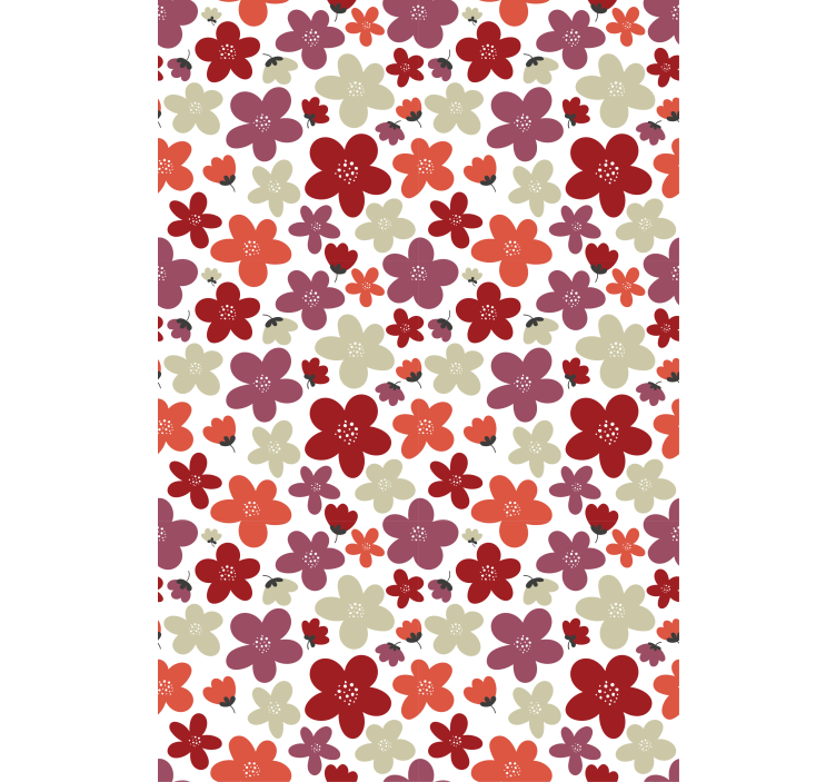 Vibrant print pattern blind flowers and plants - TenStickers