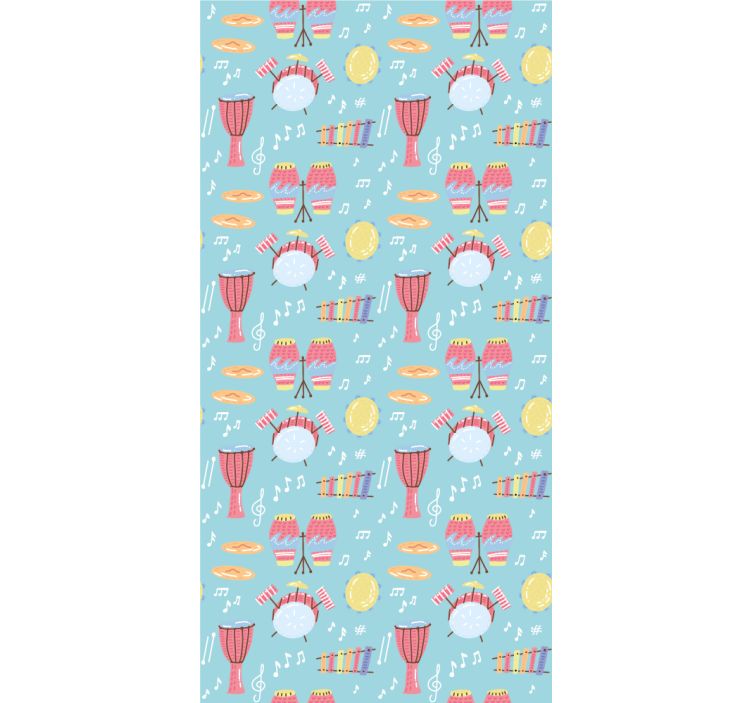 Musical instrument patterns blind original - TenStickers