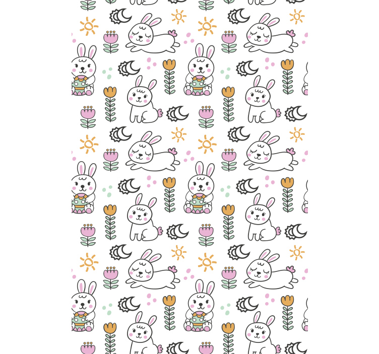 Easter bunny motif animals blind - TenStickers