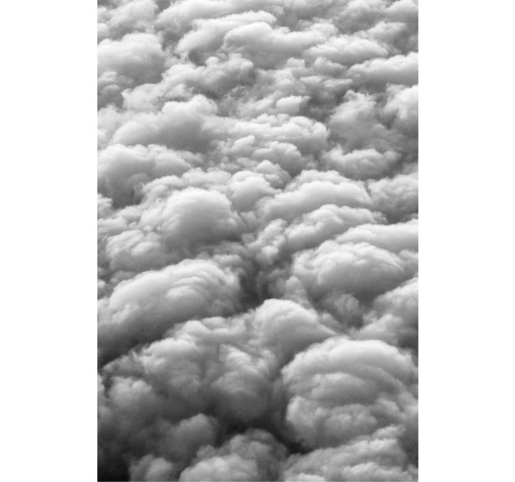 Fluffy pattern cloud roller blind - TenStickers