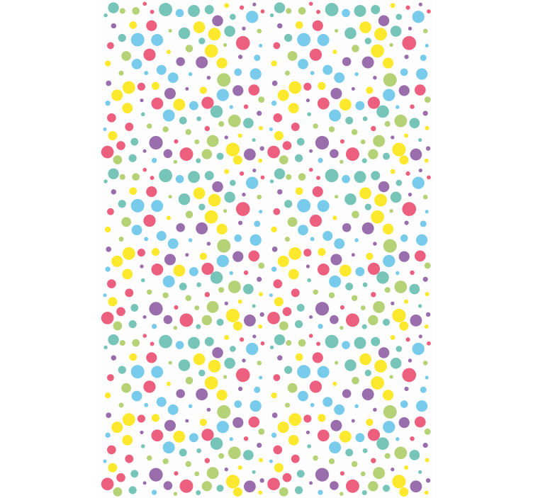 Colourful polka dot pattern kids roller blind - TenStickers