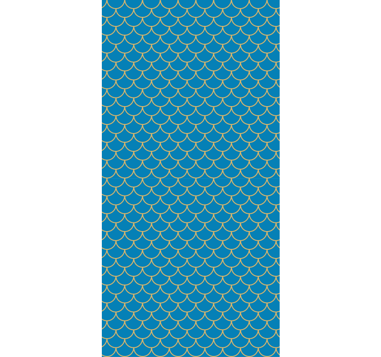 Pattern roller blind scalloped wave design - TenStickers