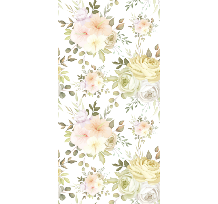 Floral roller blind beautiful floral seamless pattern - TenStickers