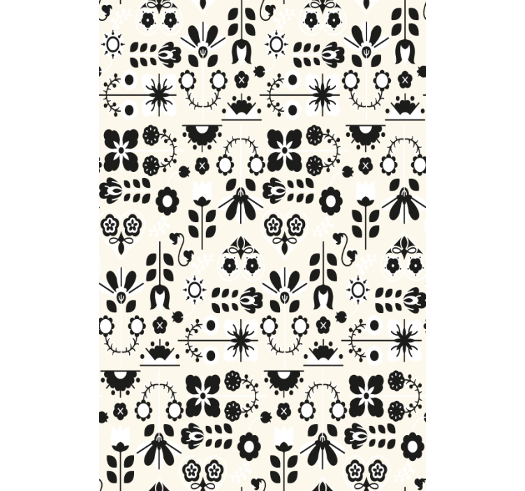 Floral roller blind with charming floral designs - TenStickers