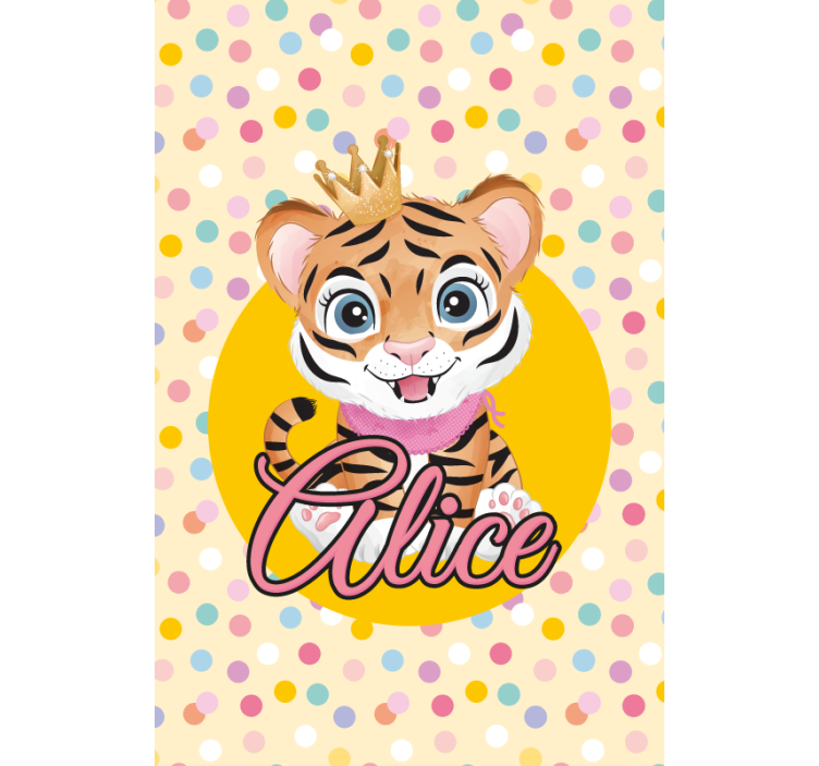 Custom baby tiger blind children - TenStickers