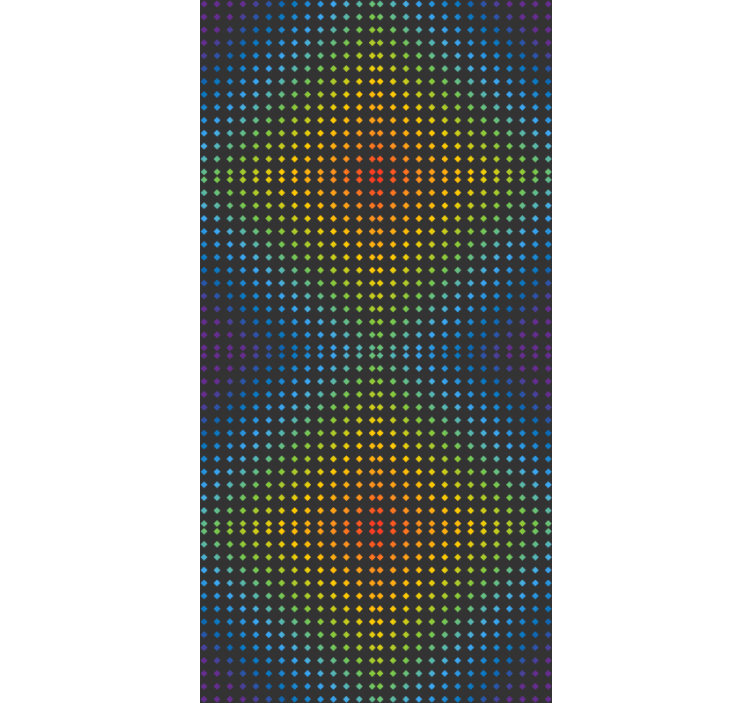 Rainbow mosaic background with colors kitchen blind - TenStickers