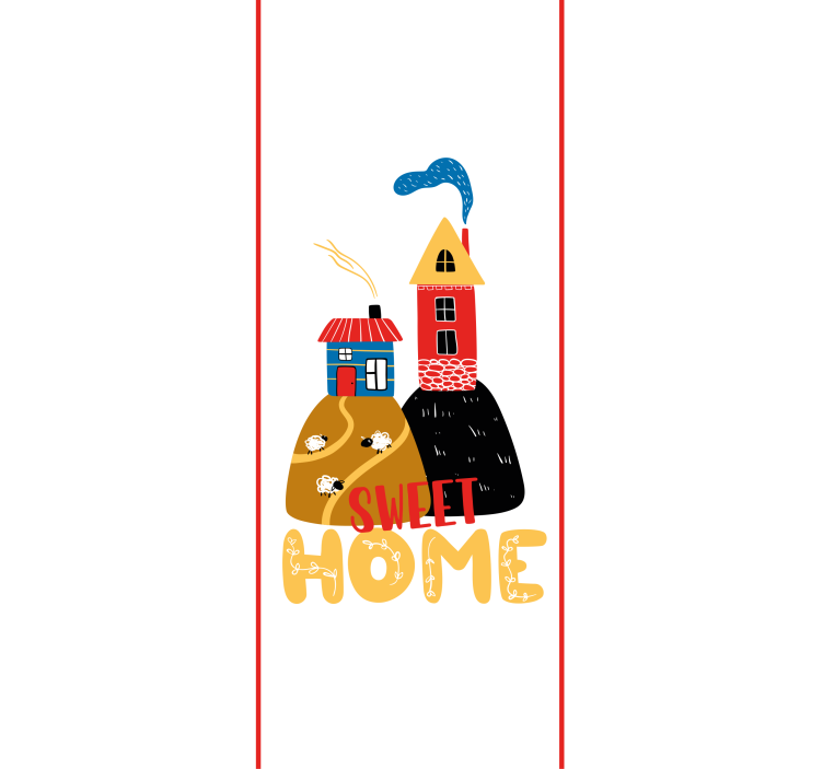 Charming house illustration text blind - TenStickers