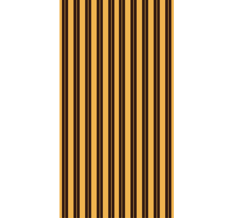 Mustard and black stripes elegant blind - TenStickers