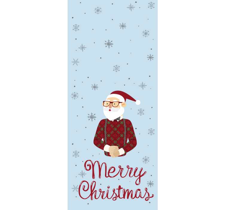 Cheerful Greeting Santa blind - TenStickers