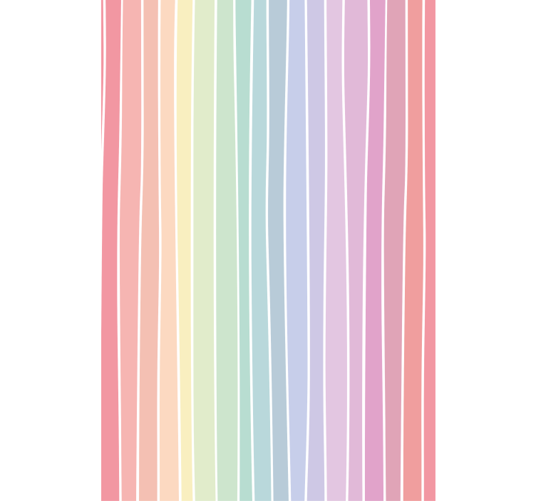 Soft pastel stripes pattern roller blind - TenStickers