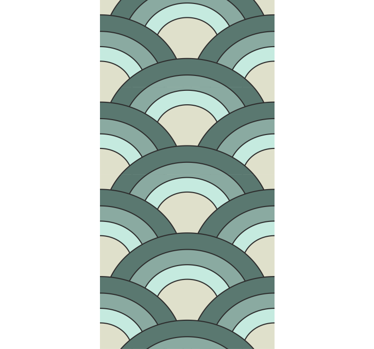 Curved Pattern Design modern blind - TenStickers