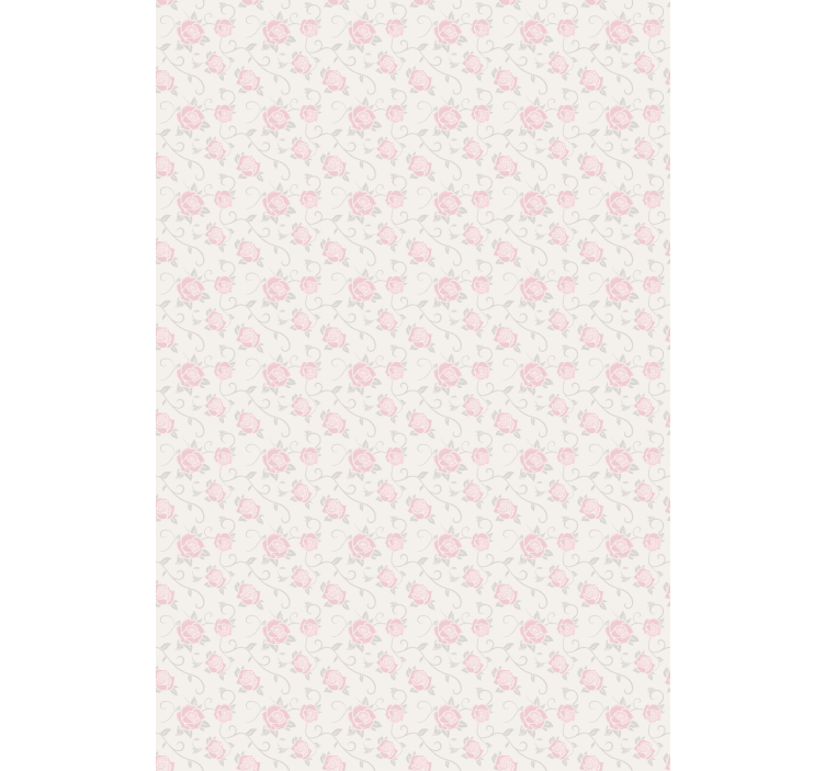 Floral roller blind delicate pink roses - TenStickers