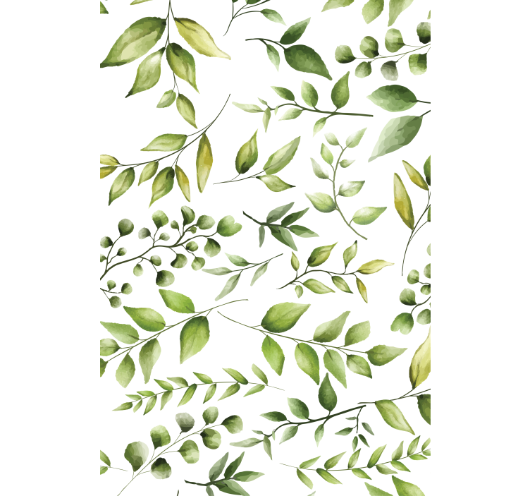 Stylish Greenery Pattern blind flowers and plants - TenStickers