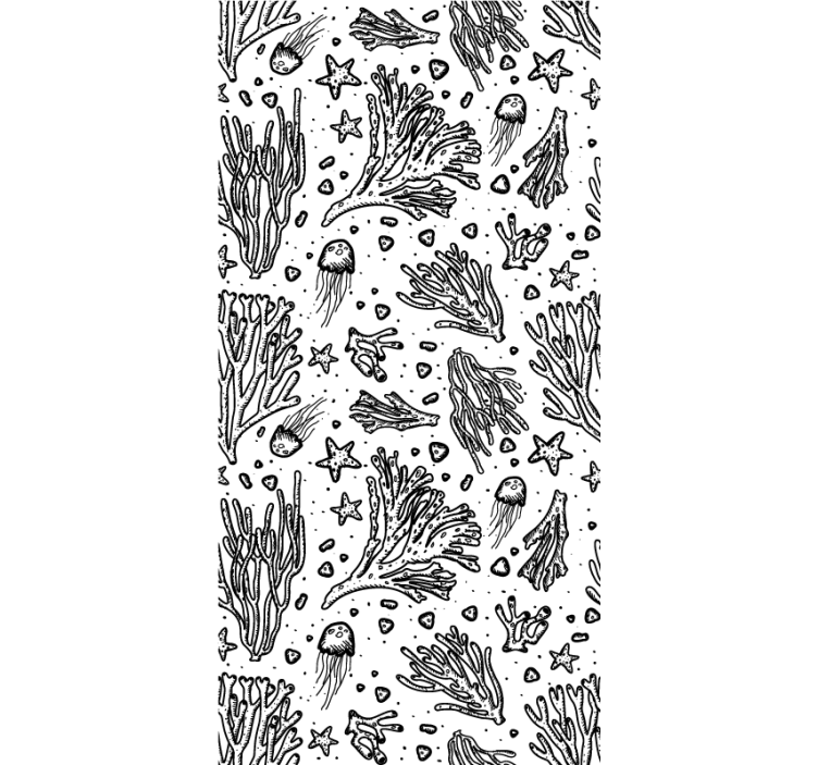 Marine Life Patterns animals blind - TenStickers