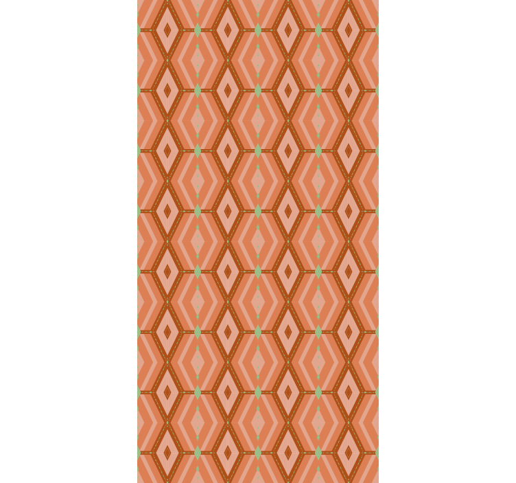 30s autumnal tints geometric vintage roller blind - TenStickers