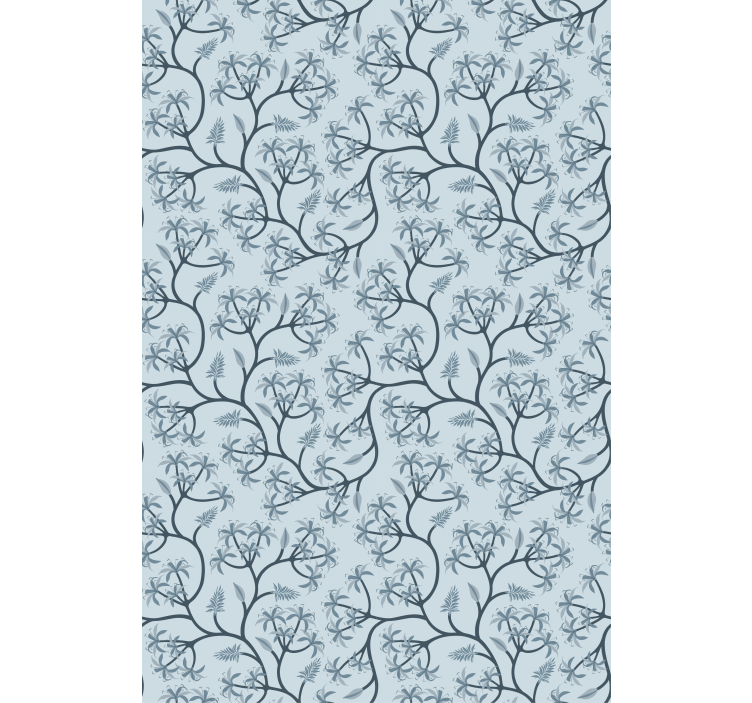 Elegant Botanical Pattern blind flowers and plants - TenStickers