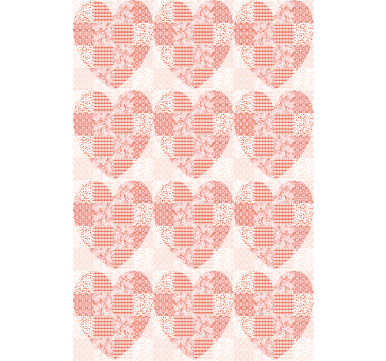 PATCHWORK HEART PATTERN love blind - TenStickers