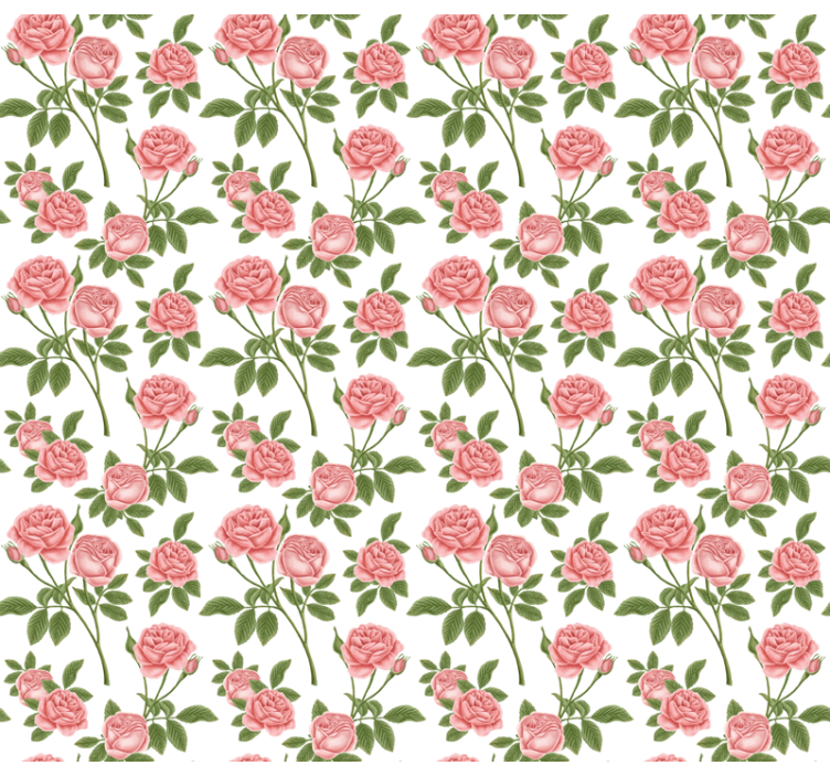 Beautiful Roses Pattern blind flowers and plants - TenStickers