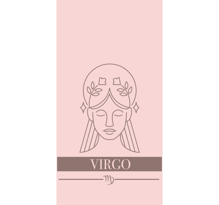 Virgo Character Design text blind - TenStickers