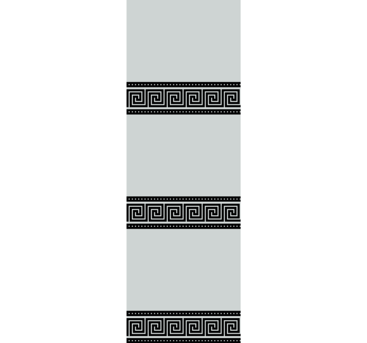 Geometric black patterns elegant blind - TenStickers