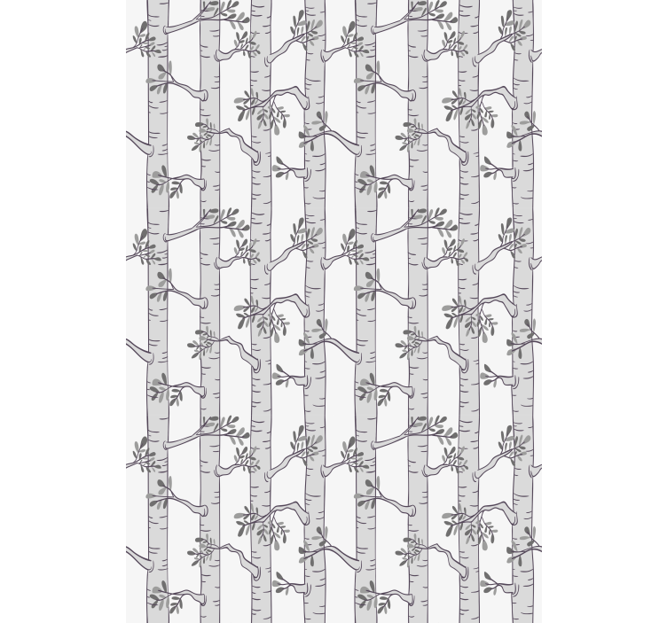 Minimalist grey pattern tree blind - TenStickers