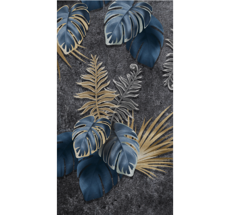 Tropical Foliage Arrangement blind flowers and plants - TenStickers
