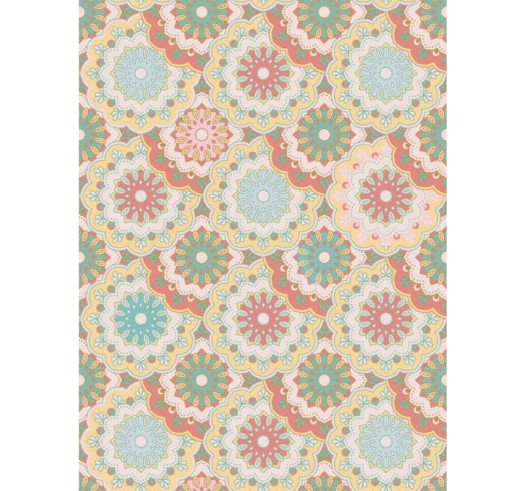 Intricate Floral Patterns floral roller blind - TenStickers