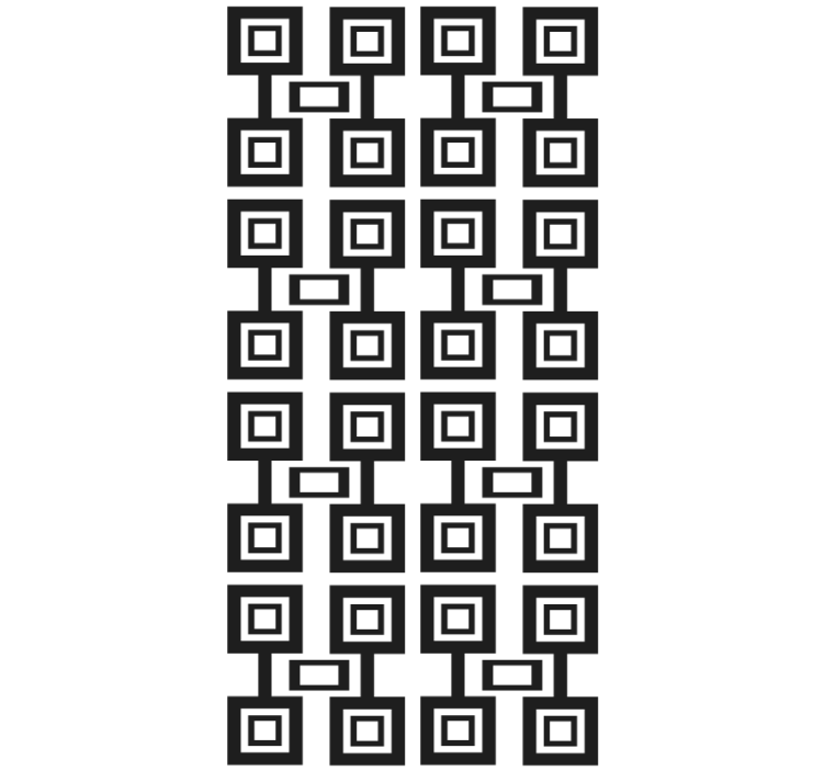 Geometric Square Motif modern blind - TenStickers