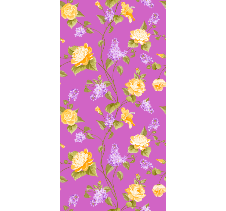 Floral Blossom Panes blind flowers and plants - TenStickers