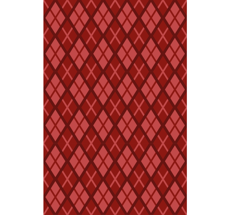 Diamond pattern motif red blind - TenStickers