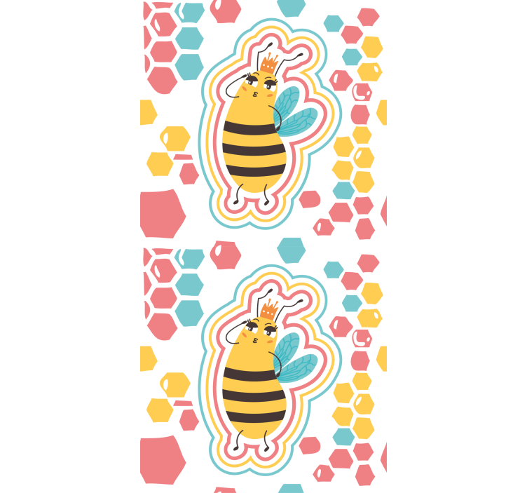 Cute Bee Character animals blind - TenStickers