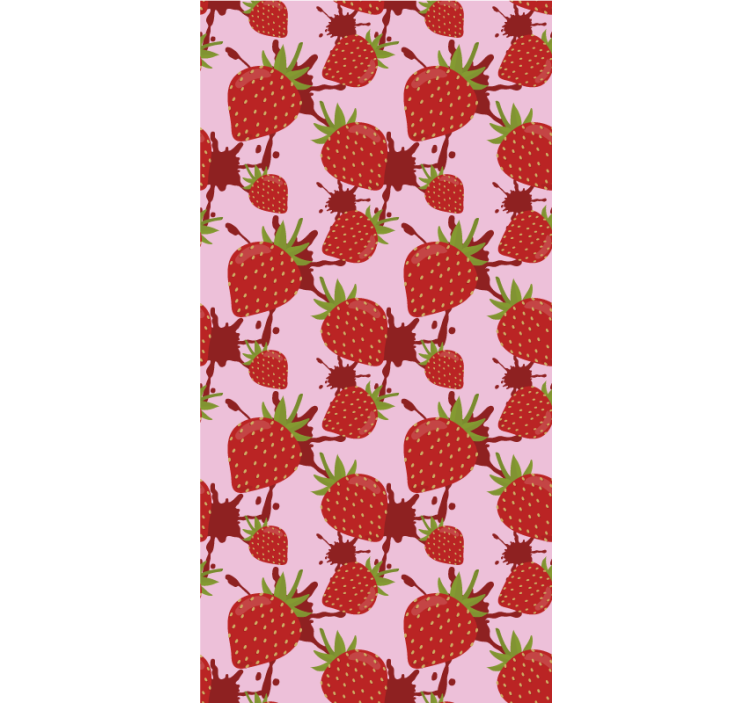 Strawberry Splash Pattern blind fruit and vegetables - TenStickers