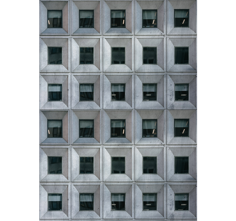 Brutalist architecture Grey blind - TenStickers