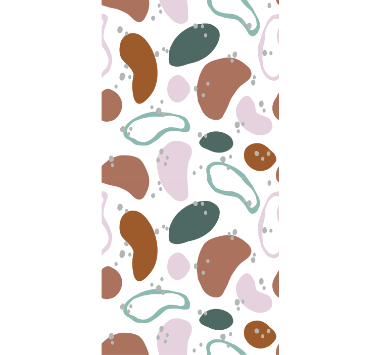 Irregular Abstract Shape Pattern roller blind - TenStickers