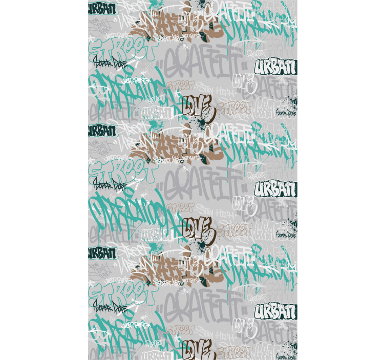 Graffiti text teen window blind - TenStickers