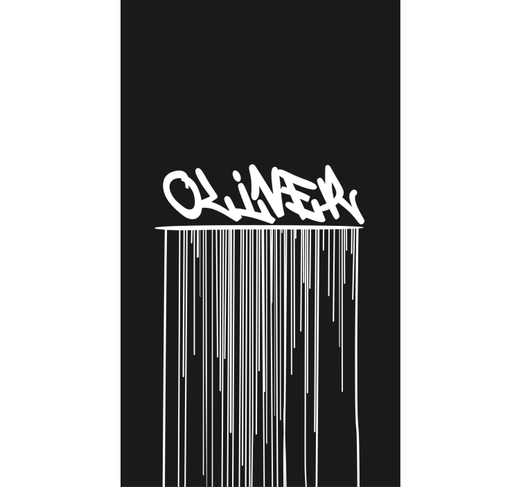 Personalized graffiti printed window shade - TenStickers