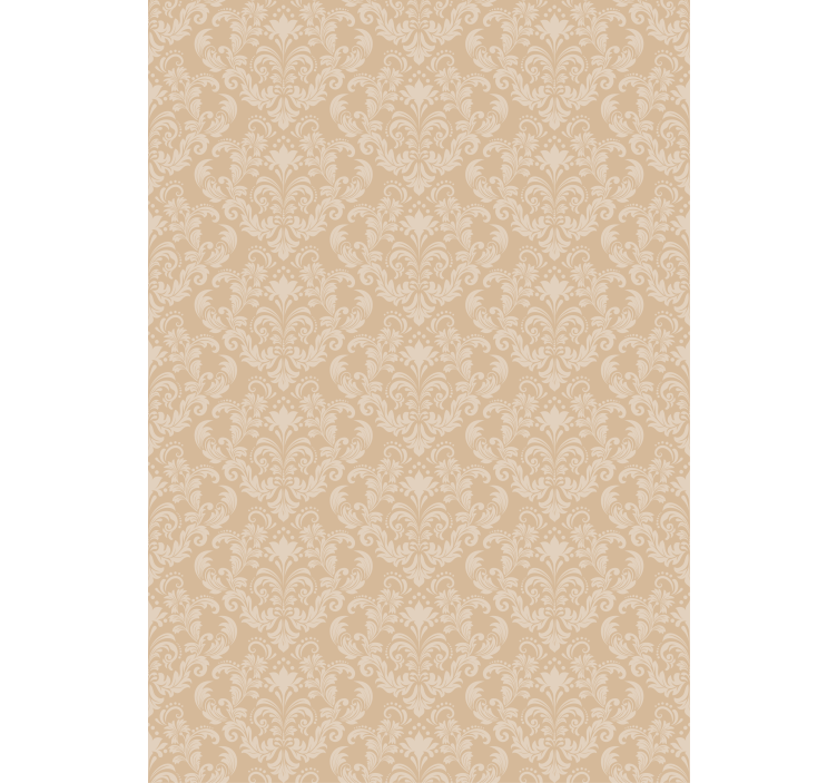 Damask beige pattern vintage roller blind - TenStickers