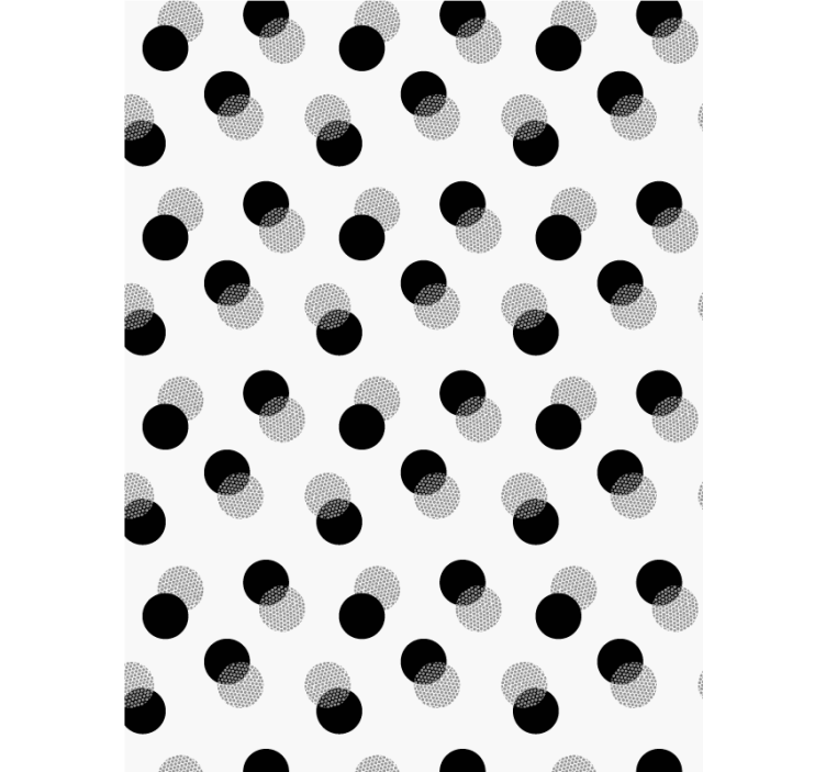 Geometric dots design living room roller blind - TenStickers