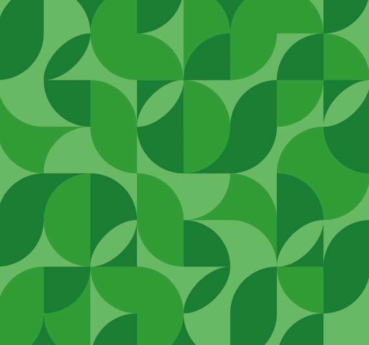 Retro Pattern Green Roller Blind - TenStickers
