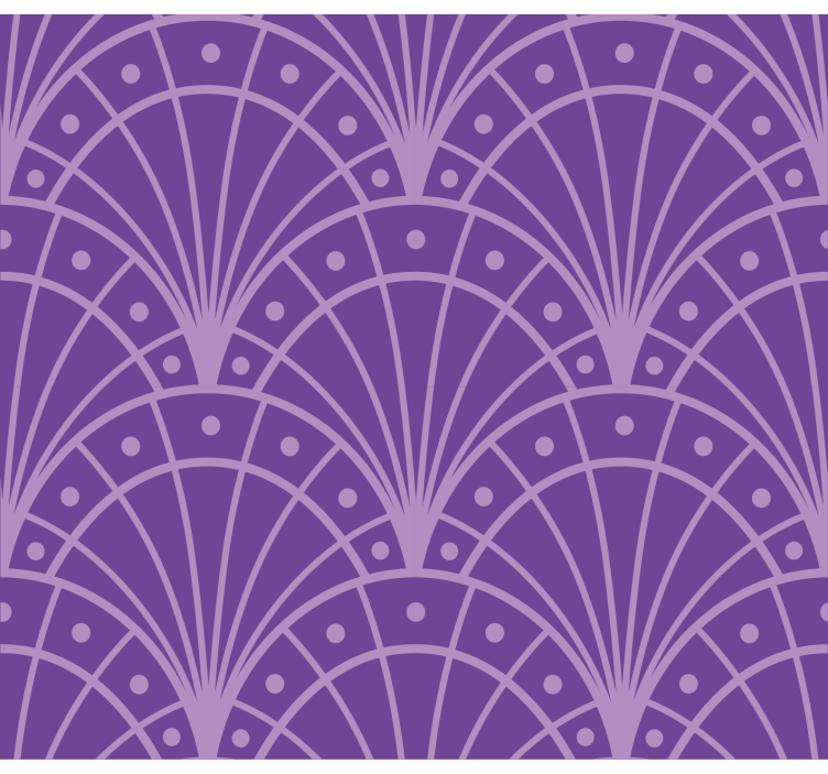 Minimalist Lilac Art Deco Living Room Blind - TenStickers