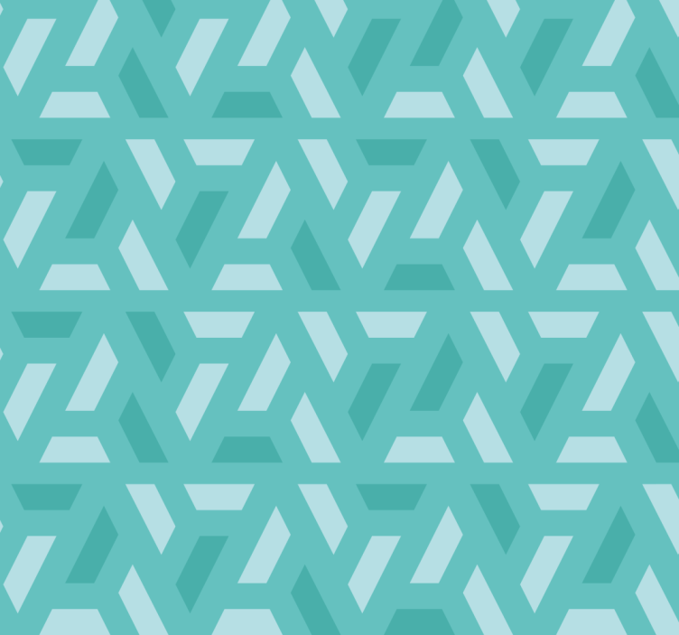 Abstract triangles pattern Turquoise blind - TenStickers
