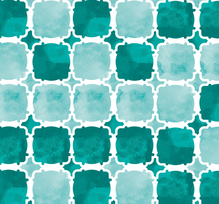 Watercolour Tiles Living Room Roller Blind - TenStickers