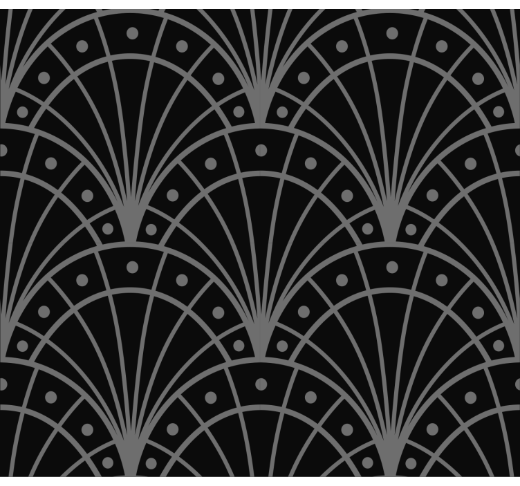 Elegant black Art Deco Living Room Blind - TenStickers