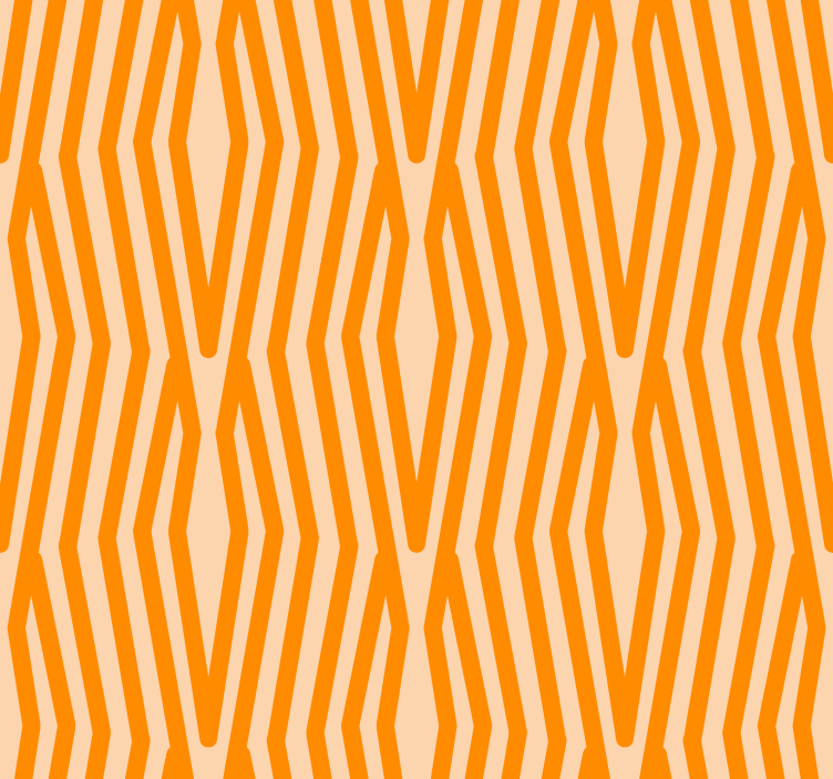 Abstract pattern Orange window blind - TenStickers