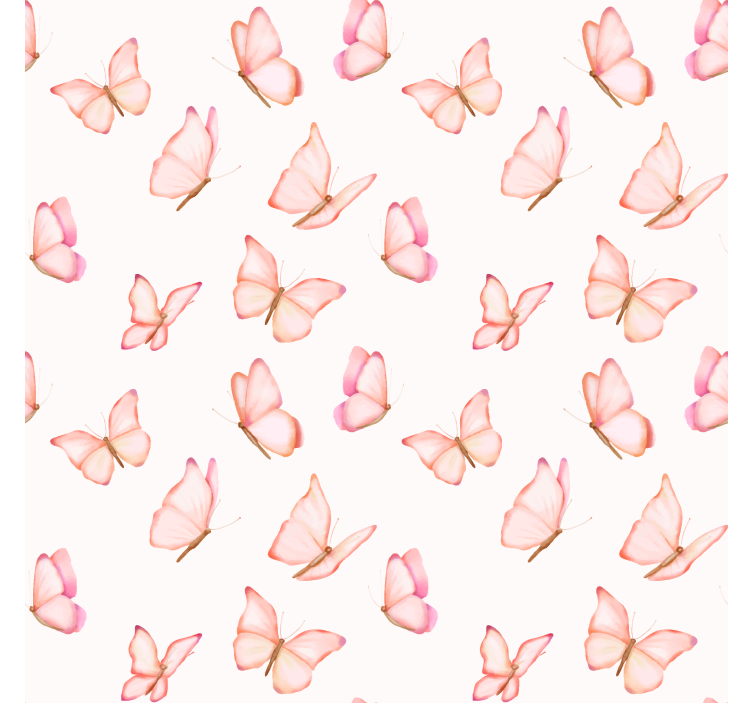 Pink watercolour butterflies kids roller blind - TenStickers