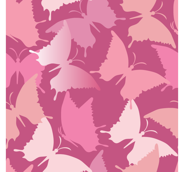 Pink background butterflies roller blind - TenStickers
