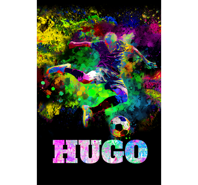 Colorful design football roller blind - TenStickers