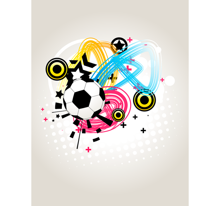 Football passion in motion soccer roller blind - TenStickers
