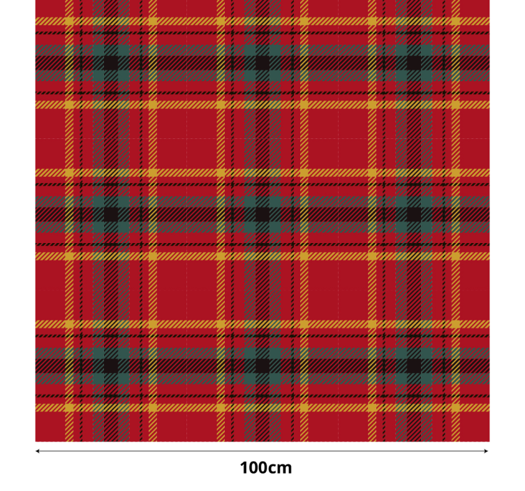 Christmas red tartan texture blind - TenStickers